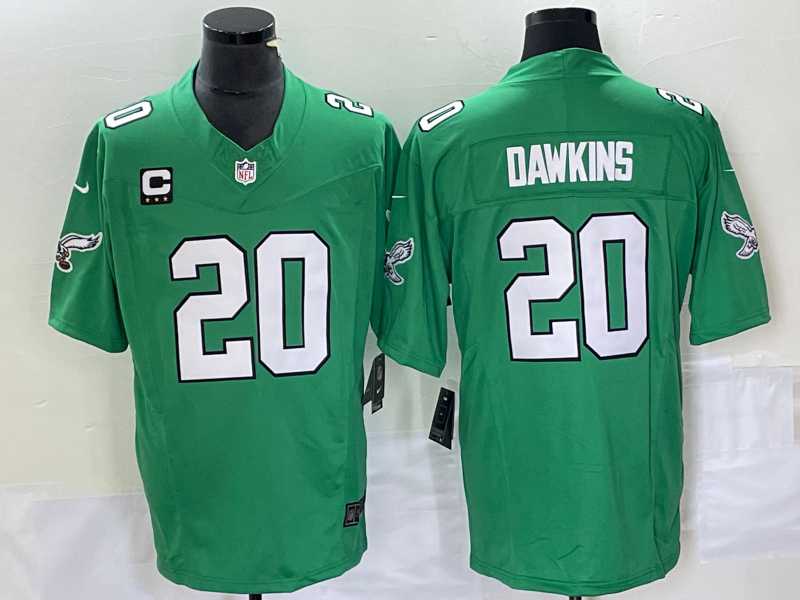 Men's Philadelphia Eagles #20 Brian Dawkins Green 2023 F.U.S.E. Vapor Untouchable With C Patch Stitched Football Jersey,We sell and wholesale Men's Philadelphia Eagles #20 Brian Dawkins Green 2023 F.U.S.E. Vapor Untouchable With C Patch Stitched Football Jersey on line form chian!